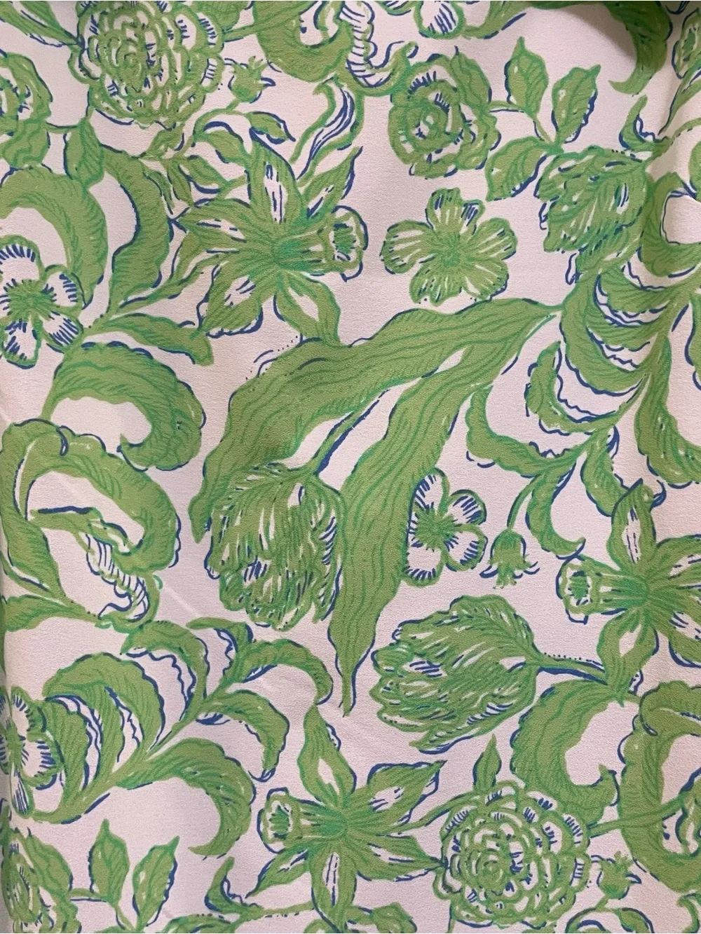 Lilly Pulitzer Green white blue anders skirted romper size large - Picture 4 of 10